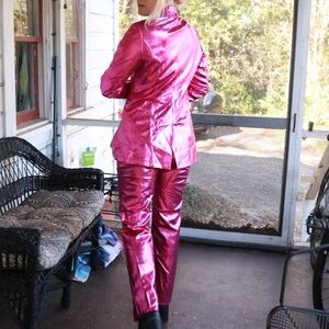 AKIRA Shiny Fuchsia Pantsuit